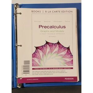 Precalculus : Graphs and Models, Books a la Carte 5th Edition Chapters 1-5 Only